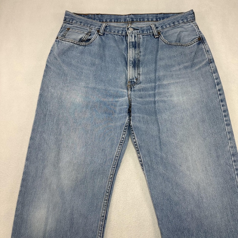 Levis 550 Jeans Mens 38x30 Blue Denim‎ Relaxed Fit Tapered Leg Light Wash Y2K